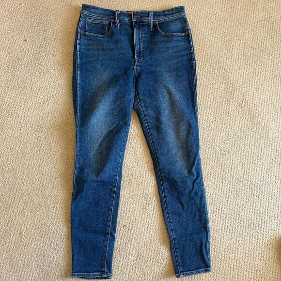 10” high rise skinny jean medium rinse - Picture 1 of 5